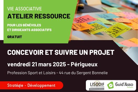 Atelier ressources vie associative - Guid'Asso Dordogne